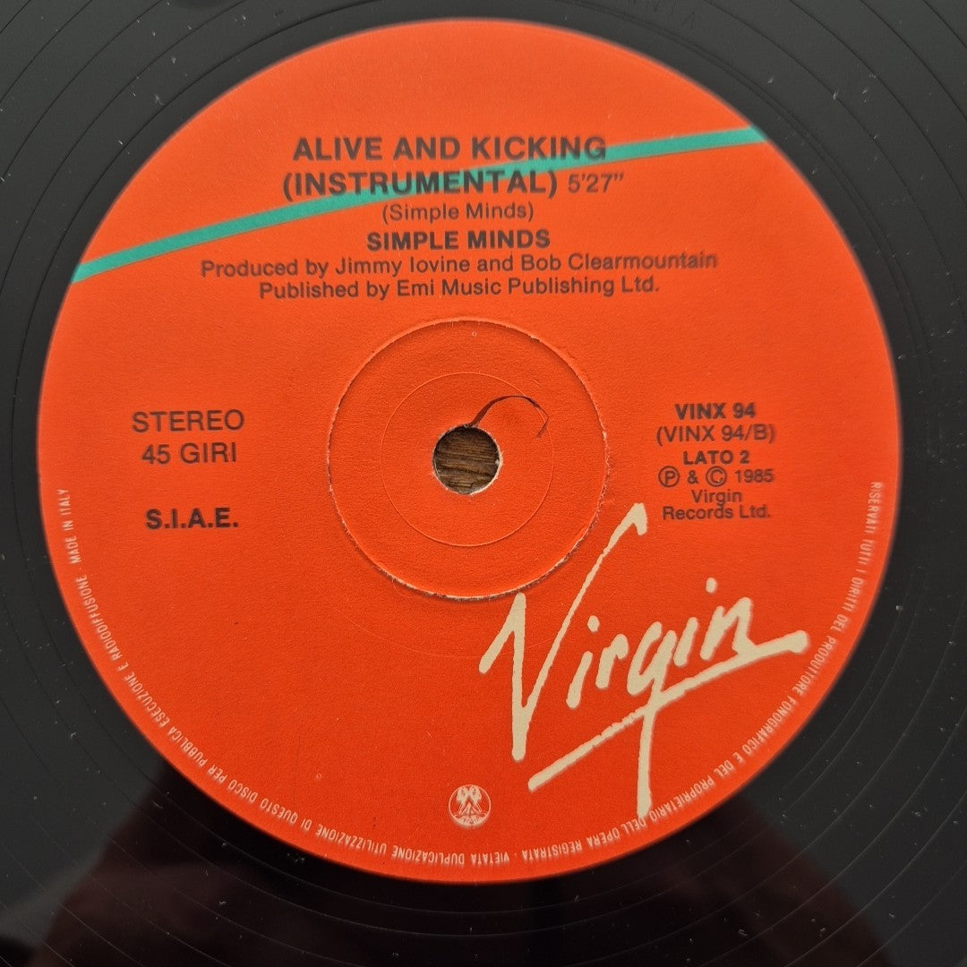 LP Simple Minds Alive And Kicking VINX 94 Musica Pop Rock Vinile