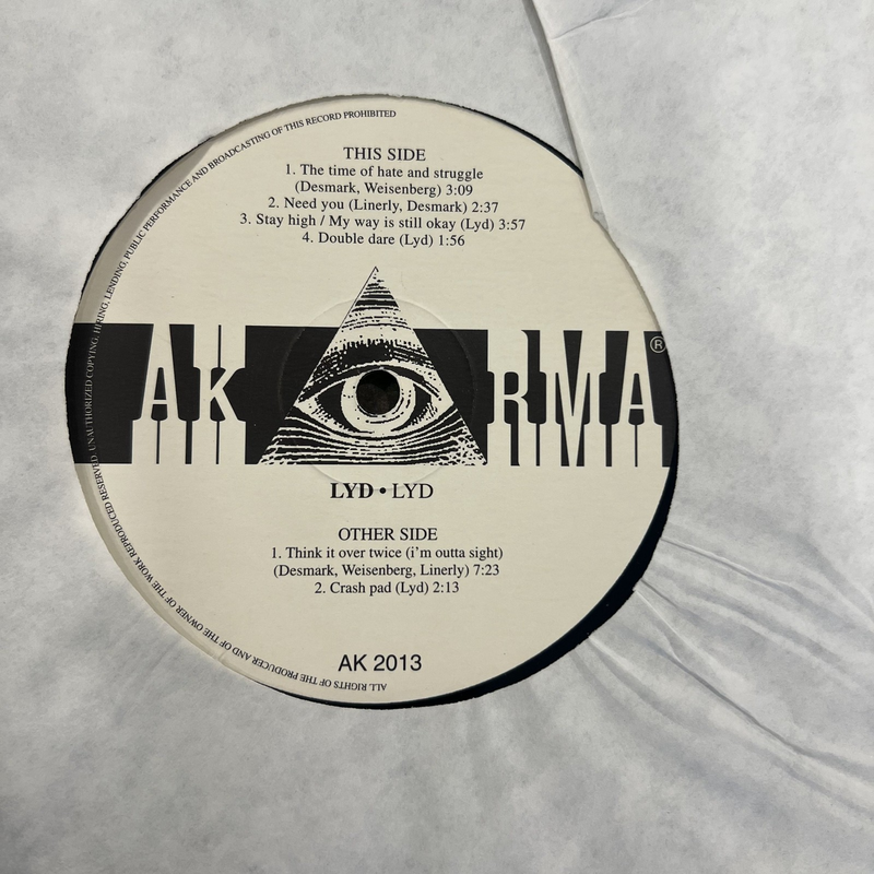 10" Vinyl Rock Lyd- Lyd Space Rock Psychedelic Rock Italy 2013