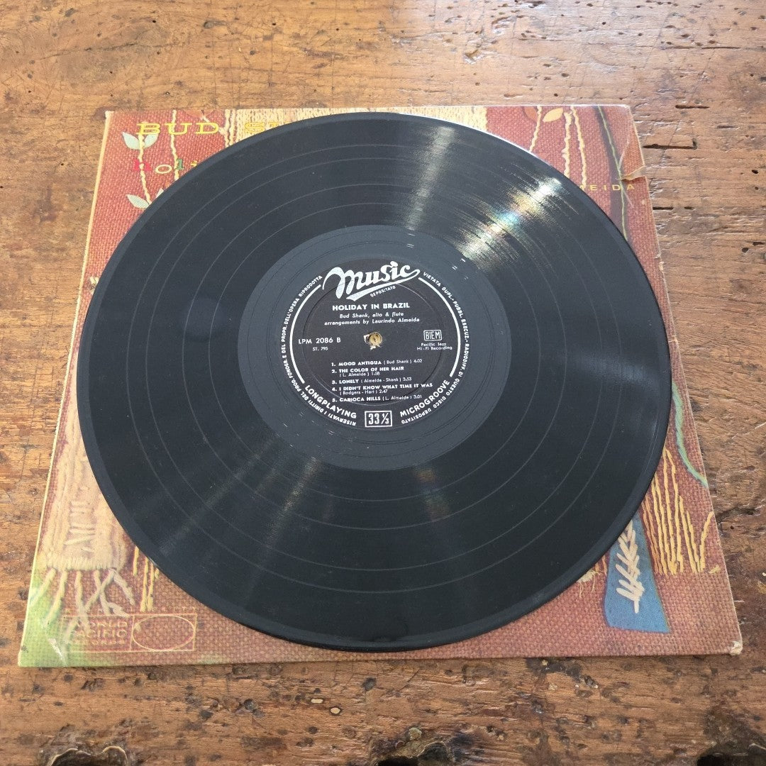 LP Bud Shank - Holiday In Brazil LPM 2086 Jazz Vinile Made In Italy