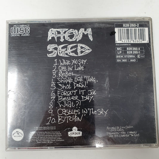 CD Atom Seed – Get In Line London Records – 828 260-2