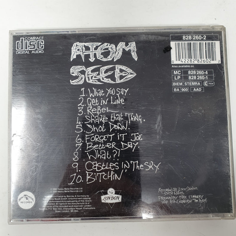 CD Atom Seed – Get In Line London Records – 828 260-2