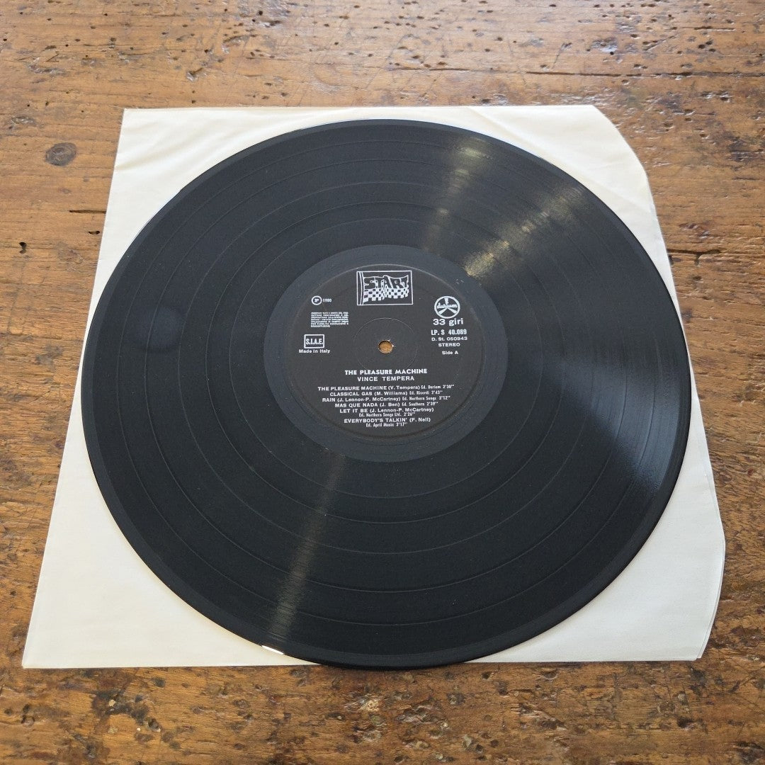 LP Vince Tempera - The Pleasure Machine  LP. S 40 089 Jazz Vinile 1980