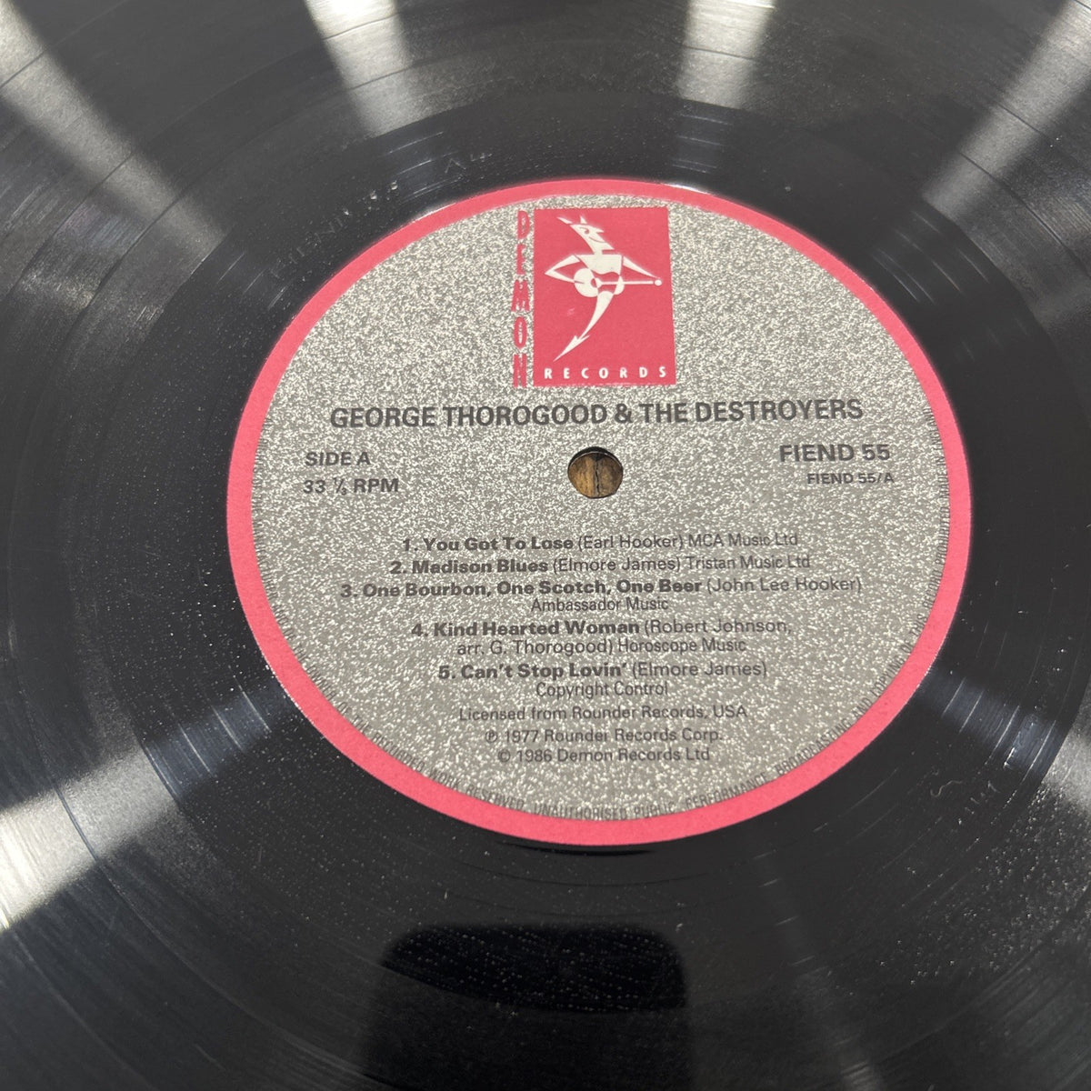 LP George Thorogood And The Destroyers - FIEND 55 Made In US Vinile Rock