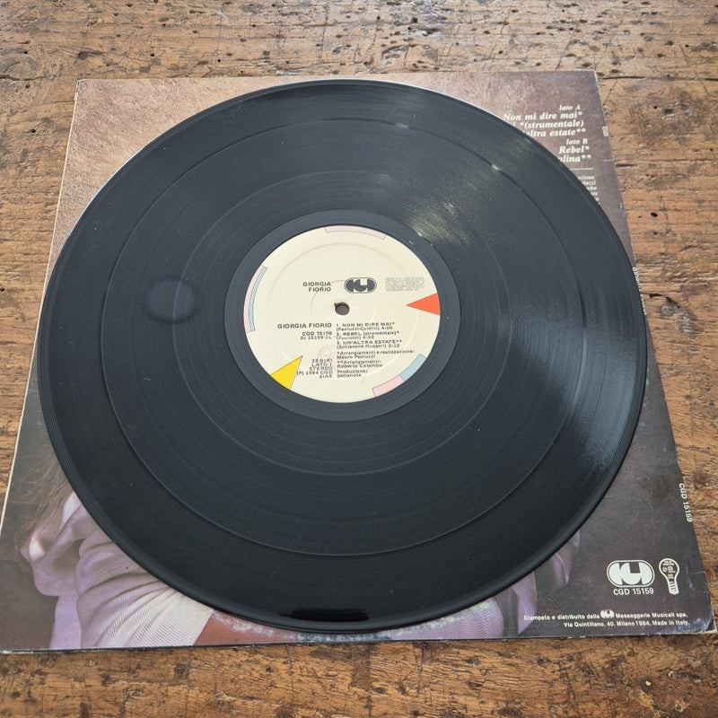 LP Giorgia Fiorio CGD 15159 Made In Italy 1984 Musica Italiana Vinile