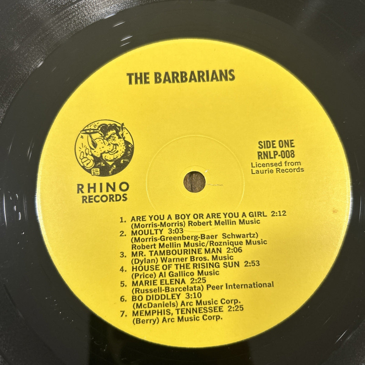 LP The Barbarians - RNLP 008 Made In USA Rhino Records 1979 Vinile Rock