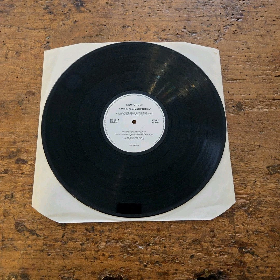 LP New Order -  Confusion FAC93 1983 Musica Electronic Vinile