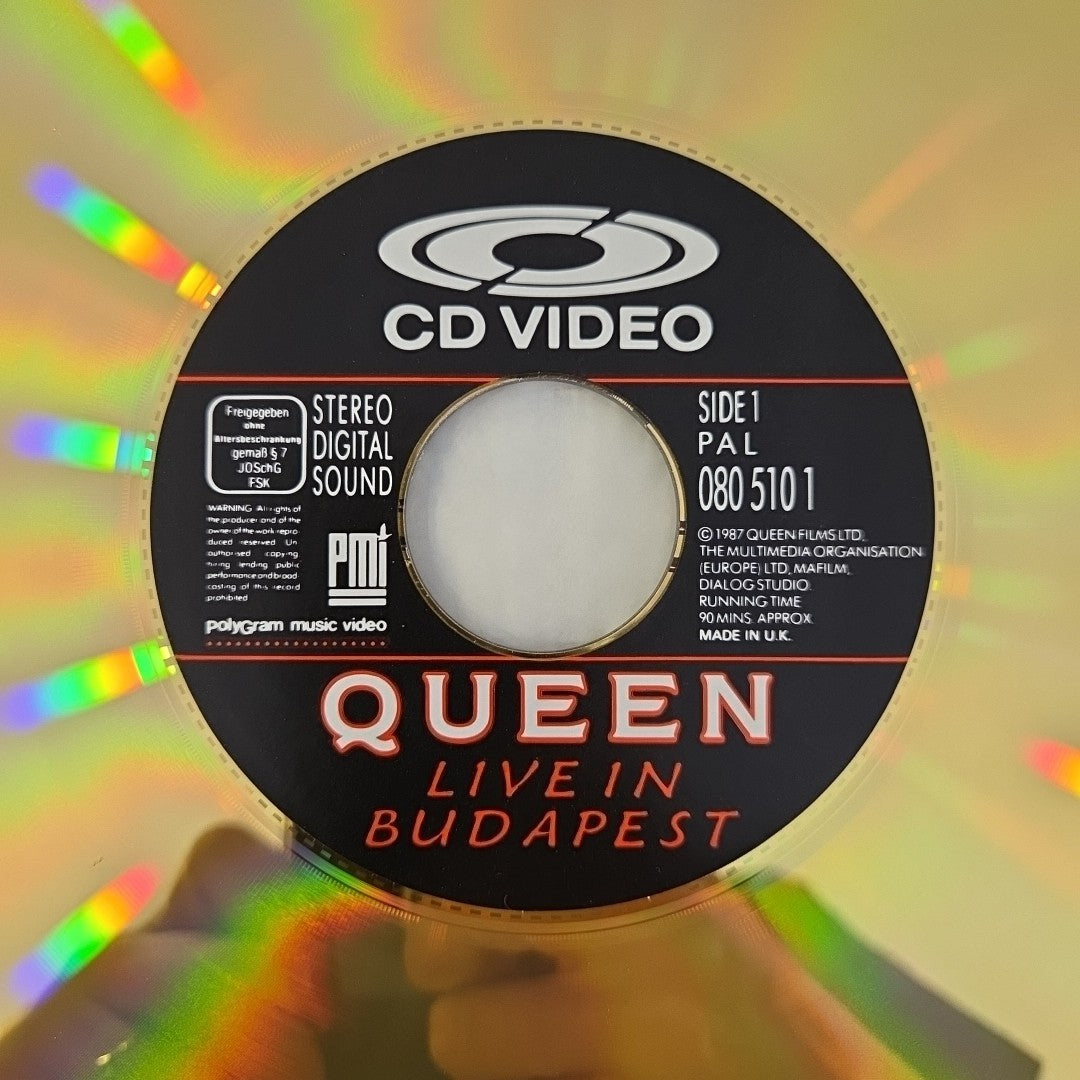 LP Queen - Live In Budapest 0805101 1987 CDV Made In UK Rock Vinil