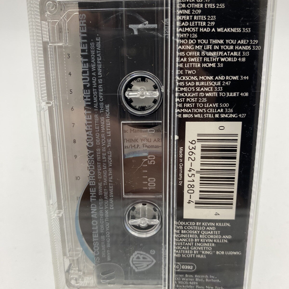 MUSICASSETTA TAPE VG Costello -  – The Juliet Letters 1993 Pop Rock Indie