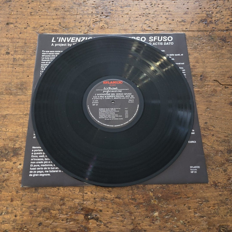 LP Various - L'Invenzione Del Verso Sfuso HP 21 1989 Jazz Vinile Made In Italy
