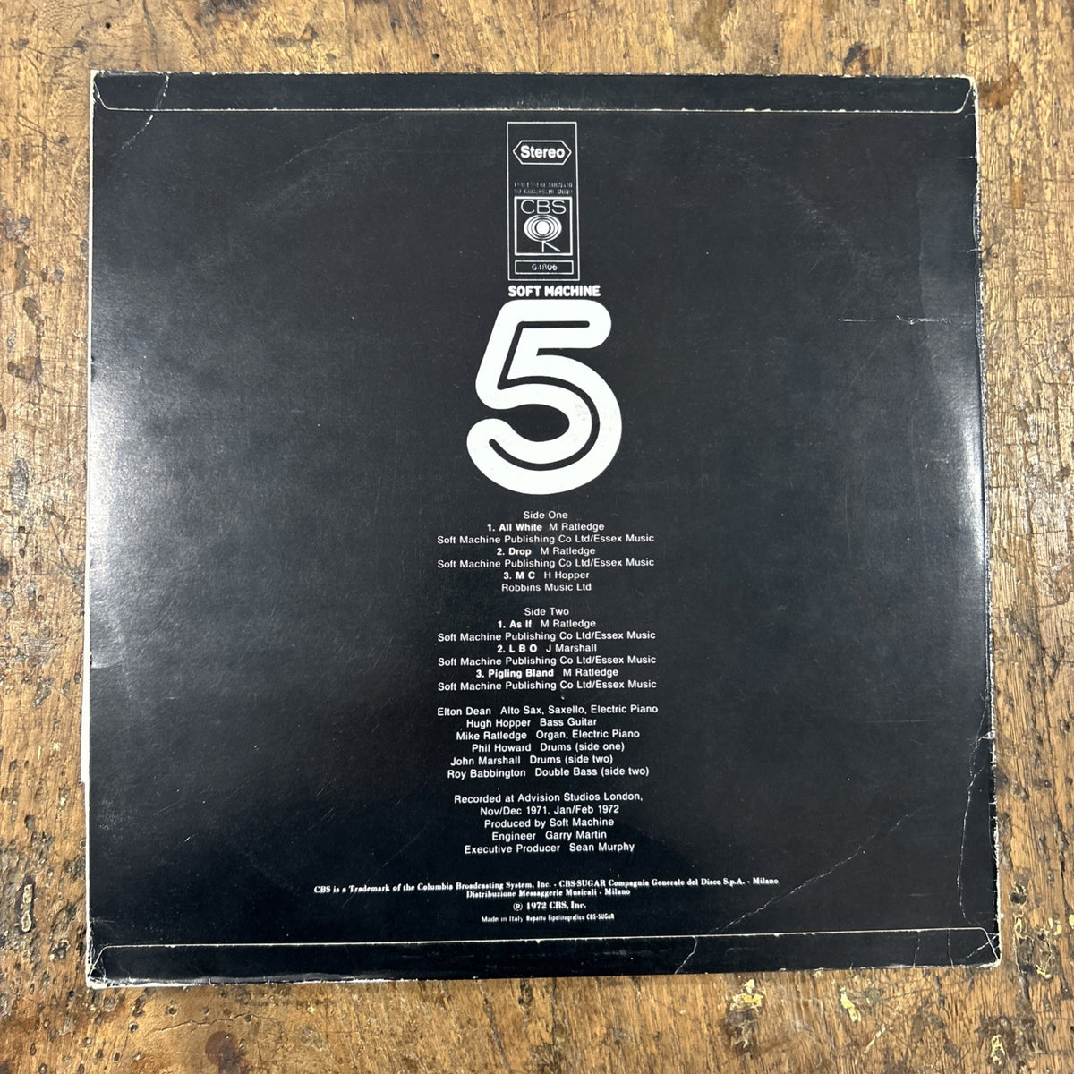 LP Soft Machine - Fifth S 64806 Vinile 1972 Jazz Prog Rock Progressive