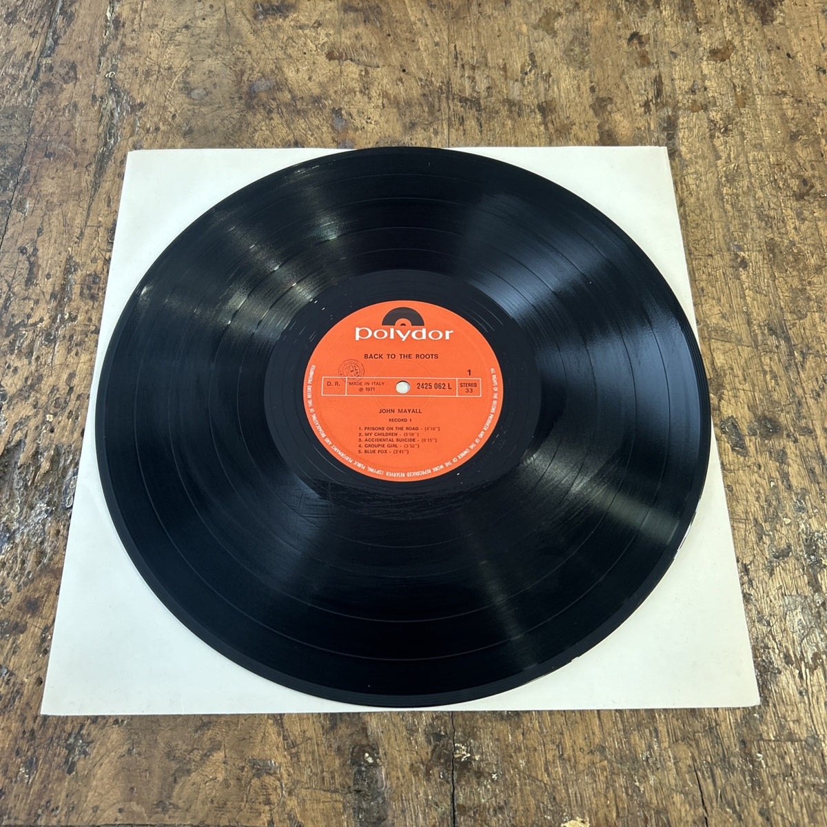 2 LP John Mayall - Back To The Roots 2425 062 L Polydor Rock Vinile
