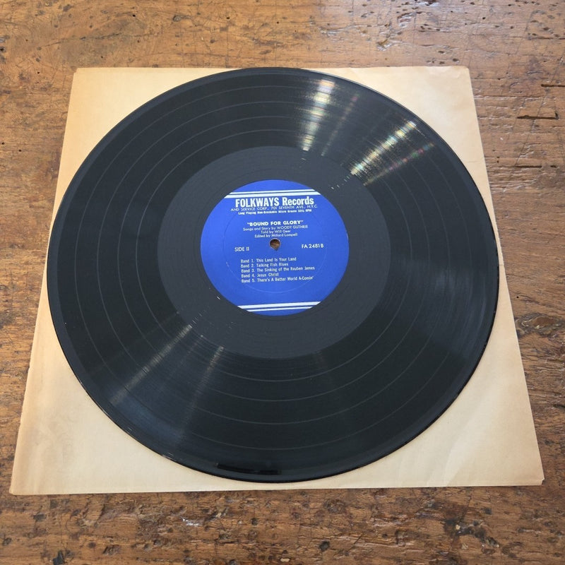 LP Woody Guthrie - Bound For Glory FA 2481 Folk Vinile Made In U.S.A
