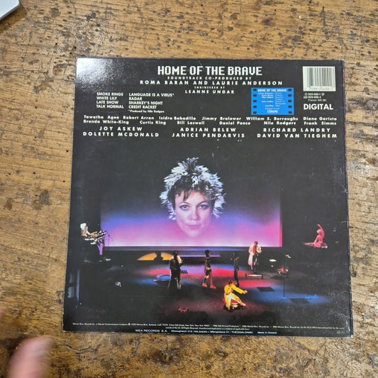 LP Home Of The Brave A Film By Laurie Anderson 925 400-1 Electronic Rock Vinile