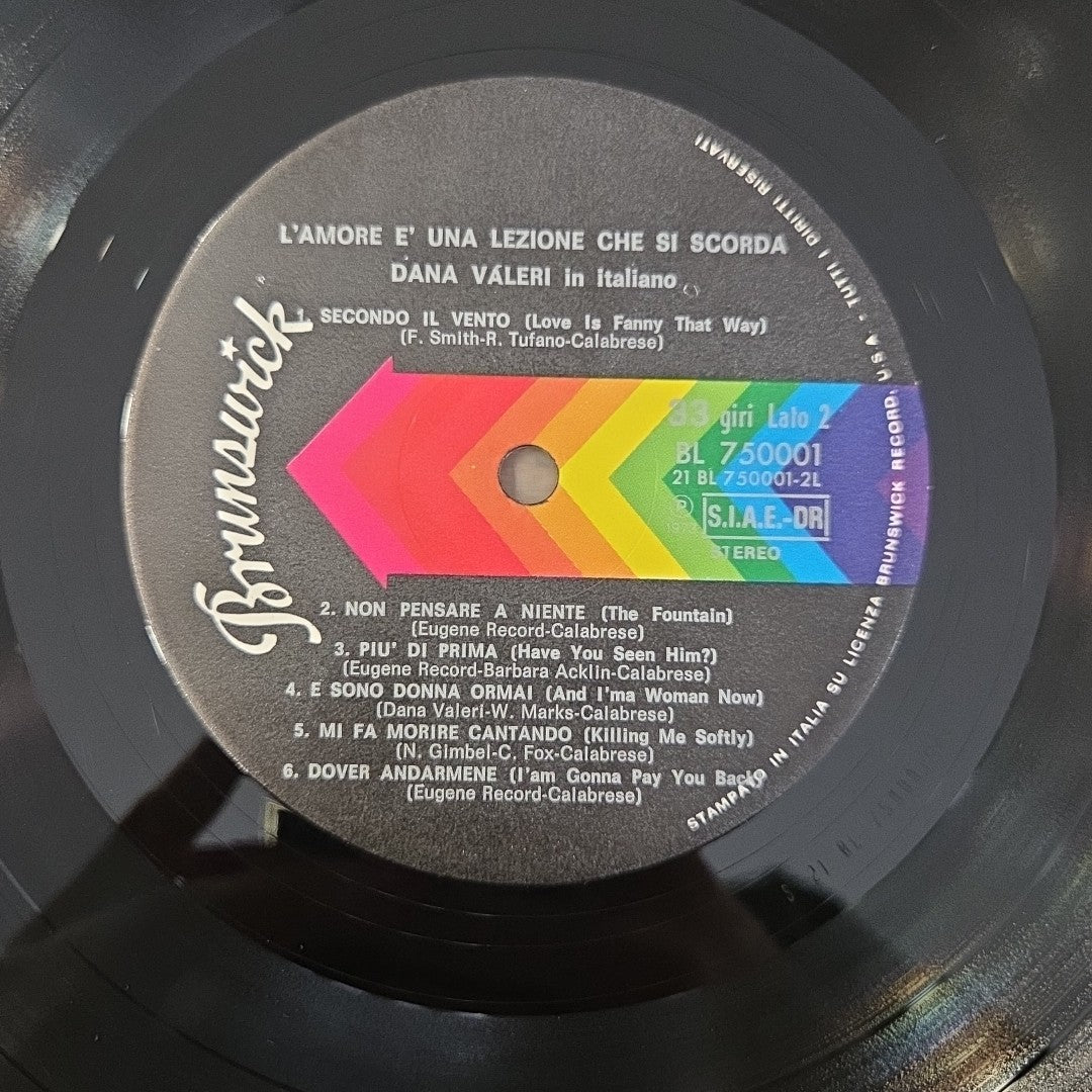 LP Dana Vàlery- L'amore È Una Lezione Che Si Scorda BL 750001 Made In Italy 1973
