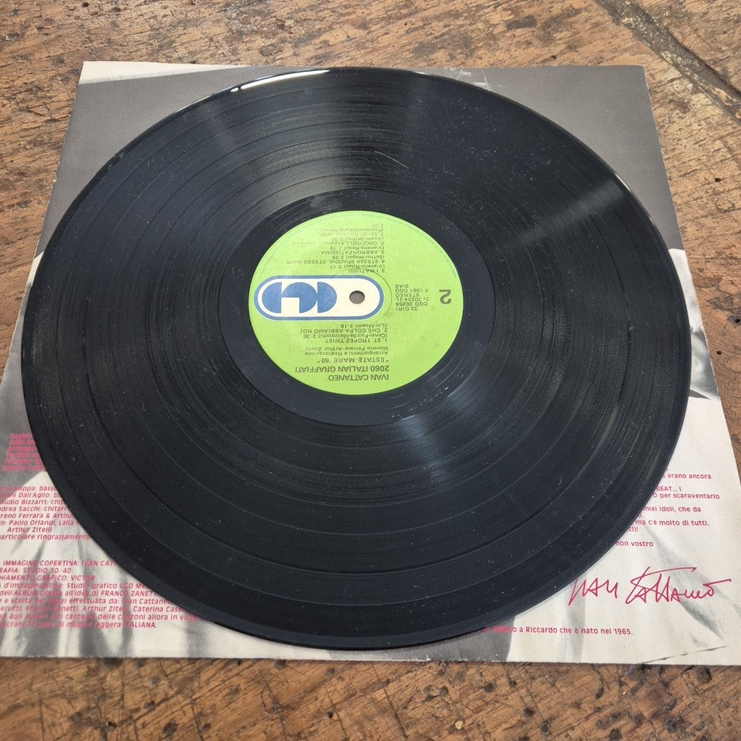 LP Ivan Cattaneo - 2060 Italian Graffiti CGD 20254 Musica Italiana Vinile 12