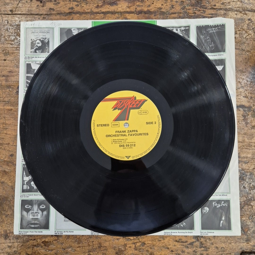 LP Frank Zappa - Orchestral Favourites DIS 59 212 Germany 1979 Rock Vinile