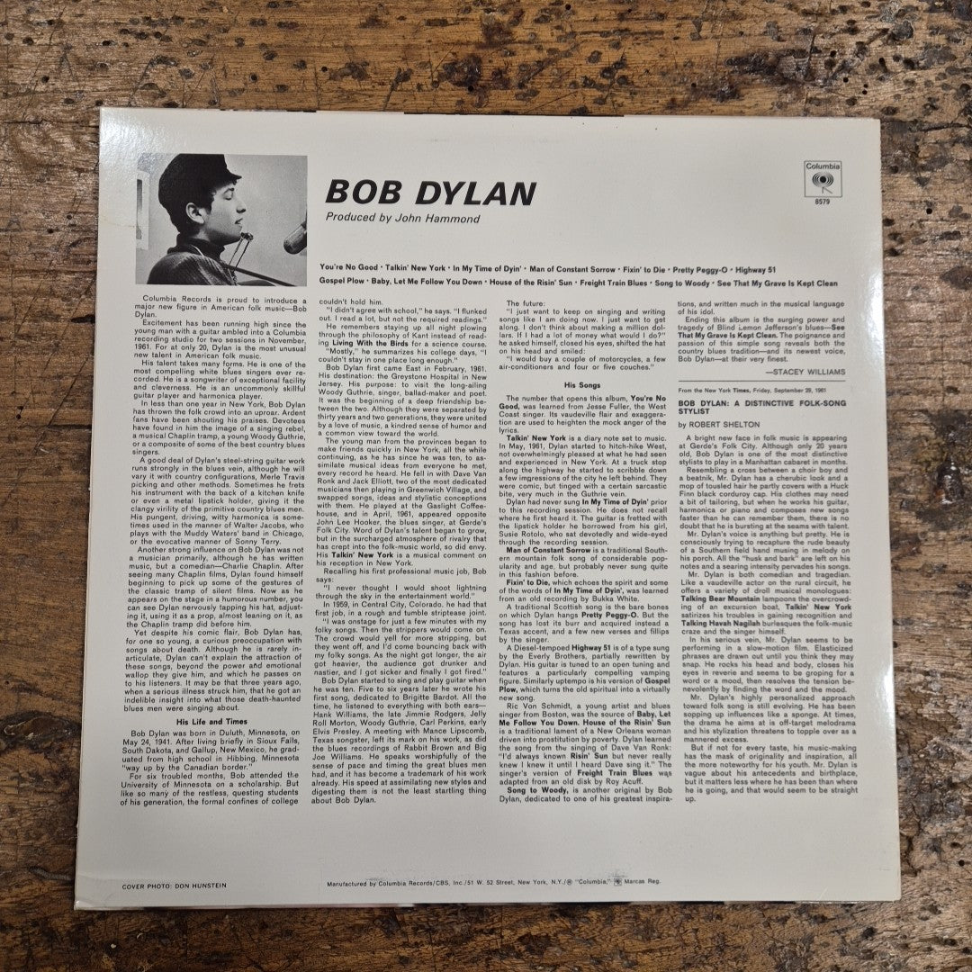 LP Bob Dylan Columbia Pc 8579 Made In Usa Ristampa Musica Rock Vinile