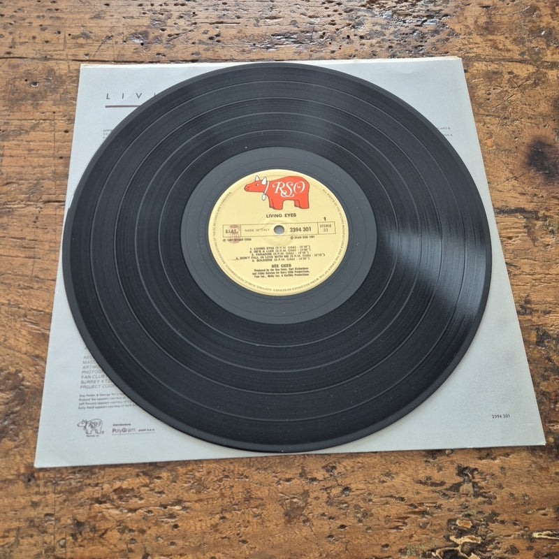 LP Bee Gees - Living Eyes 2394 301 Made In Italy 1981 Musica Rock Pop Vinile 12