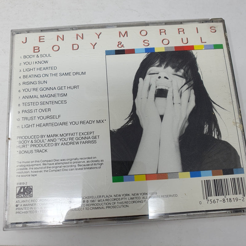 CD Jenny Morris – Body & Soul Atlantic – 81819-2