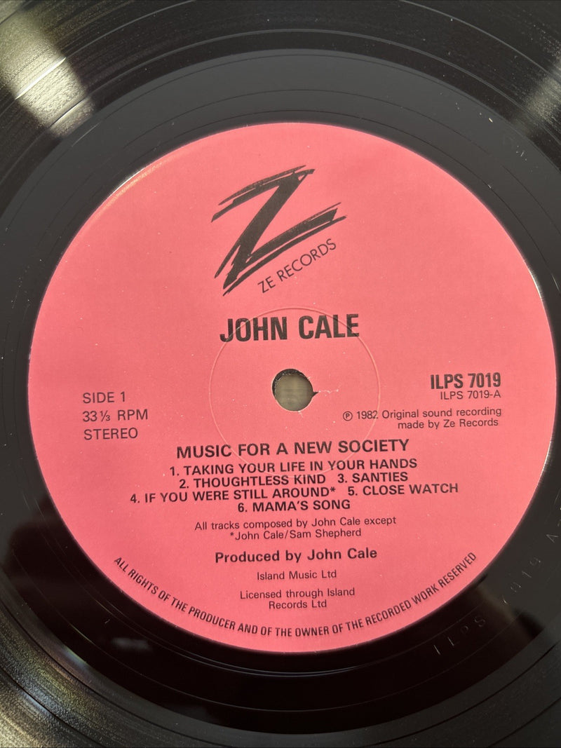 LP  John Cale- Music For A New Society ILPS 7019 Vinile Musica Alternative Rock