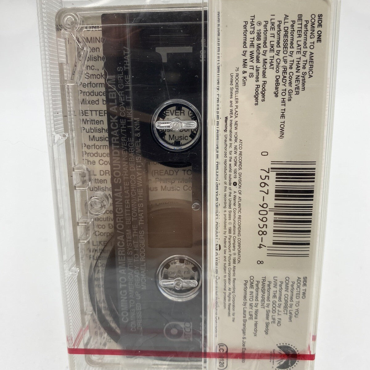 MUSICASSETTA Tape SS Various – Coming To America  1988 Elettronica Pop
