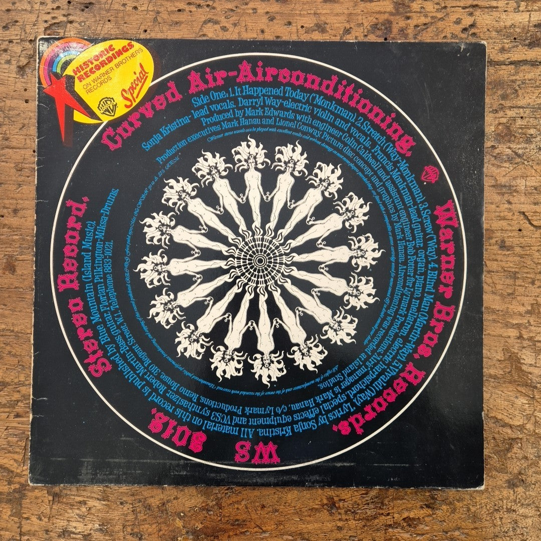 LP Curved Air Air Conditioning WB 26041 Made In Germany 1976 Musica Rock Vinile
