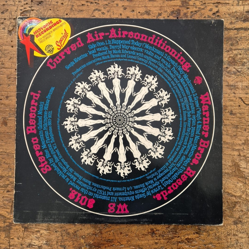LP Curved Air Air Conditioning WB 26041 Made In Germany 1976 Musica Rock Vinile