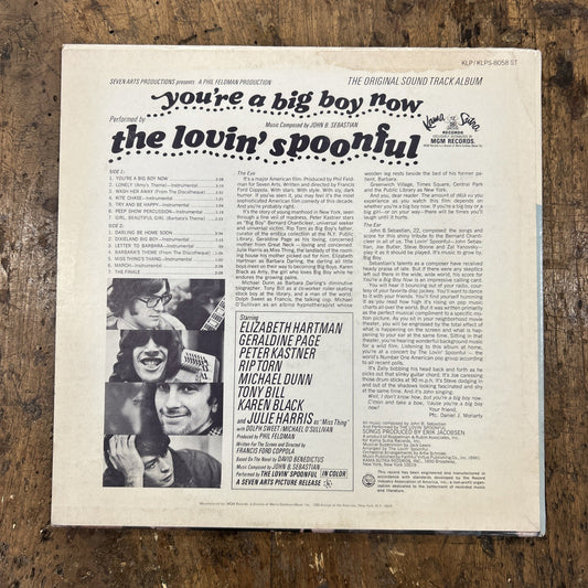 LP The Lovin Spoonful - You Are A Big Boy Now KLPS 8058 Vinile 1967 Pop Rock OST