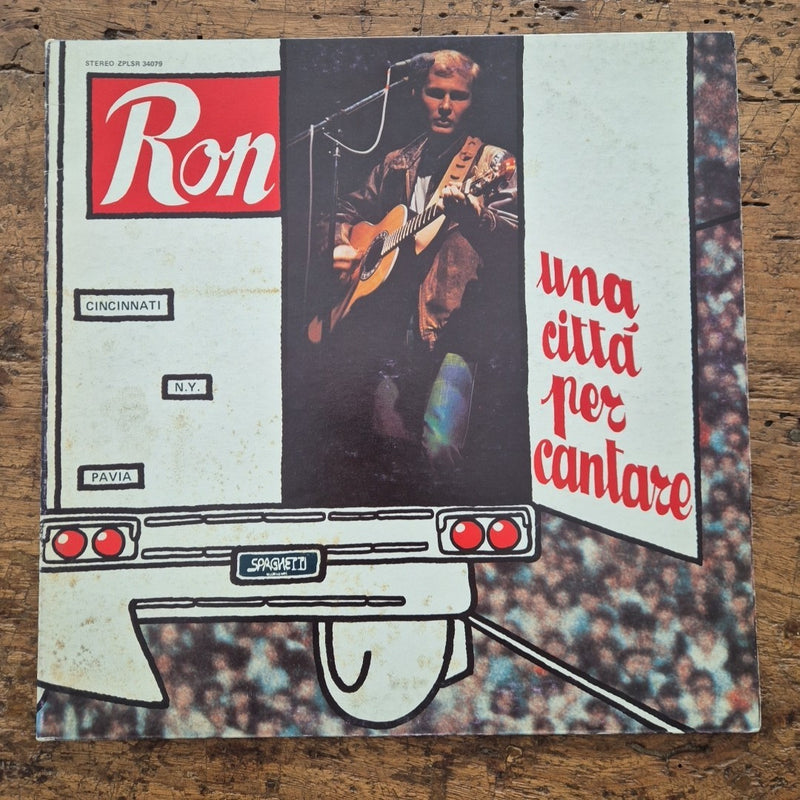 LP Ron - Una Città Per Cantare ZPLSR 34079 Made In Italy Musica Italiana Vinile