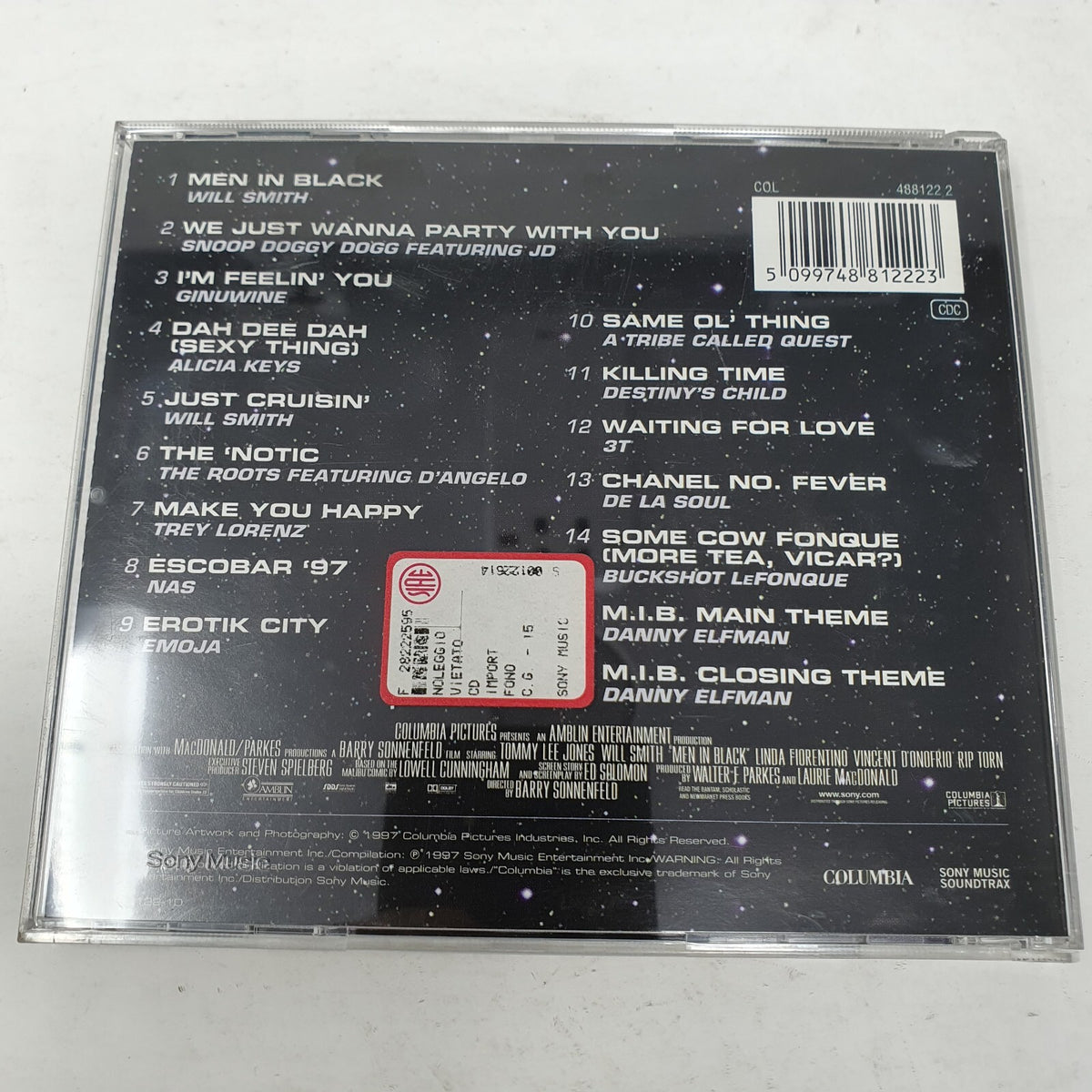 CD COLONNA SONORA Various – Men In Black - The Album Columbia – 4881222