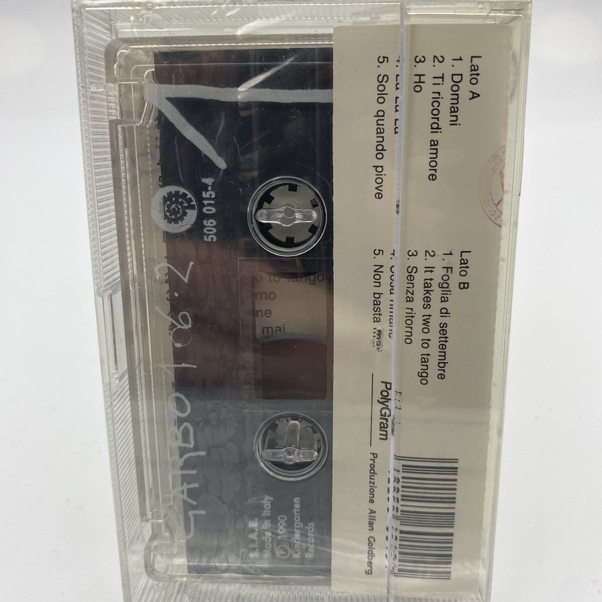 MUSICASSETTA Tape SS Garbo – 1-6-2 Italy 1990