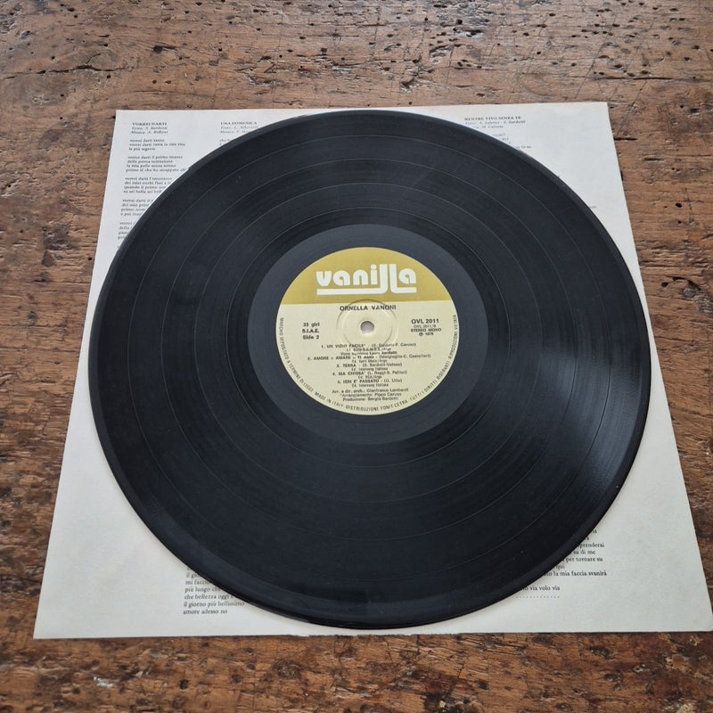 LP Ornella Vanoni - Vanilla OVL 2011 Made In Italy 1978 Musica Italiana Vinile