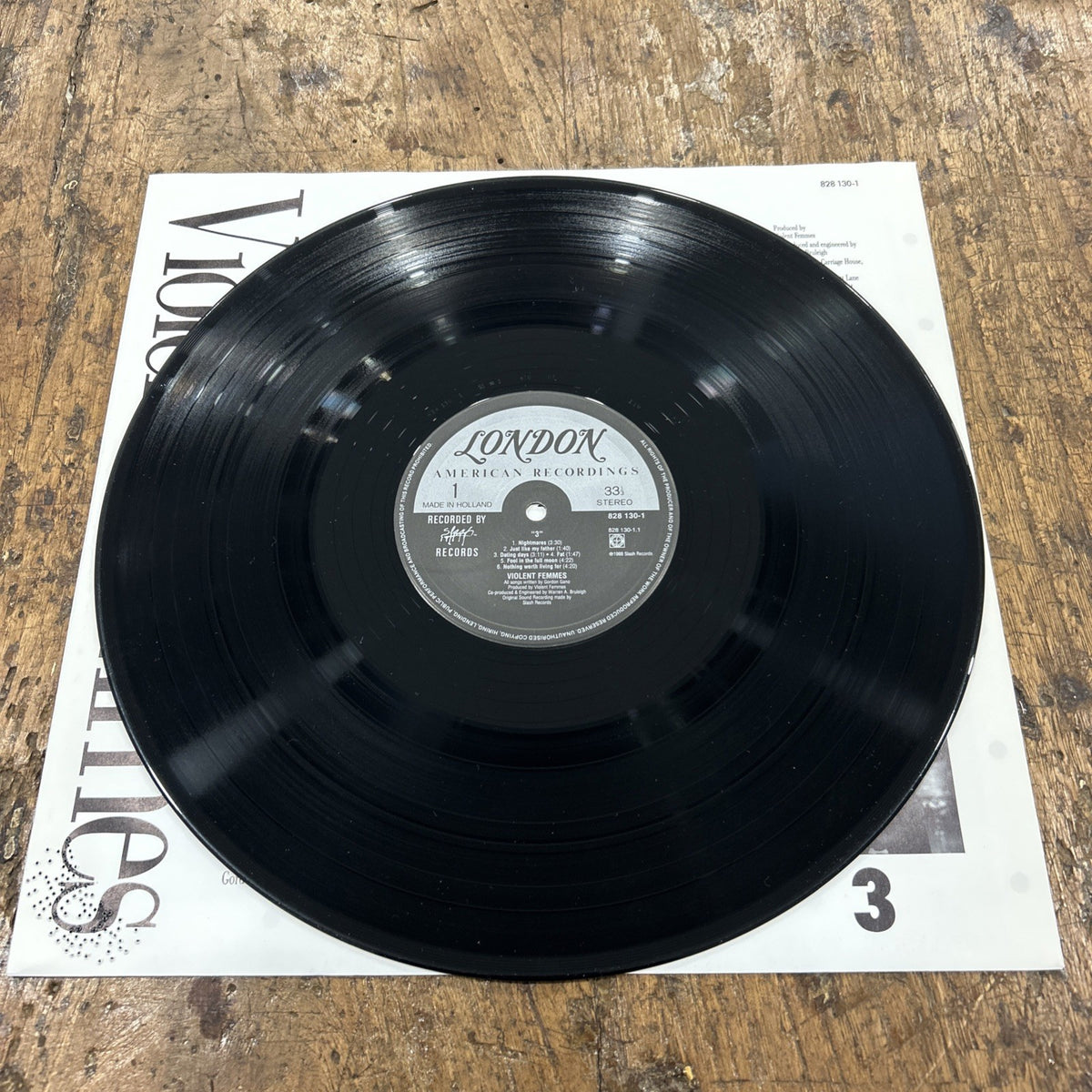LP Violent Femmes - 3 Vinile 828 130-1 EU 1988 Alternative Rock Blues