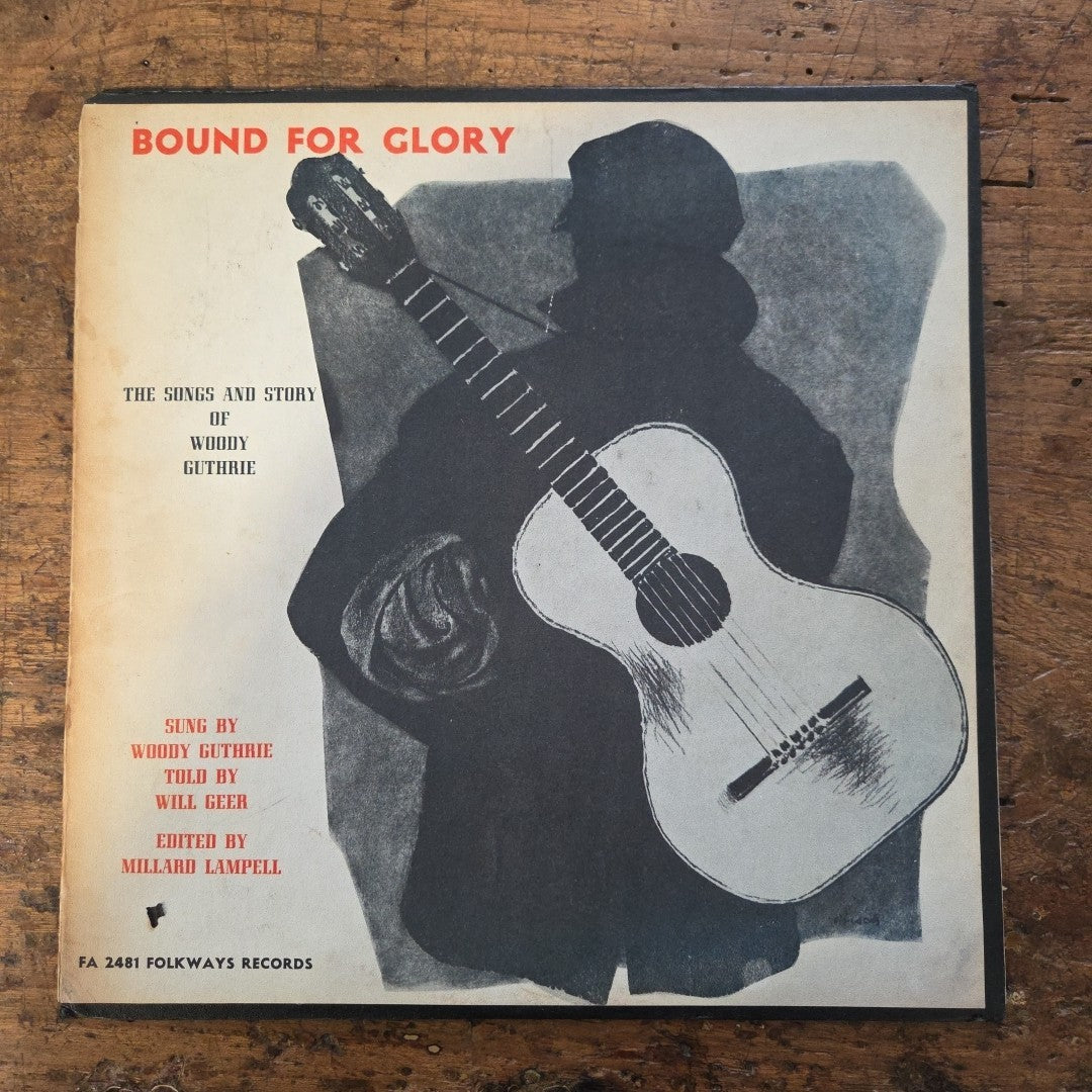 LP Woody Guthrie - Bound For Glory FA 2481 Folk Vinile Made In U.S.A