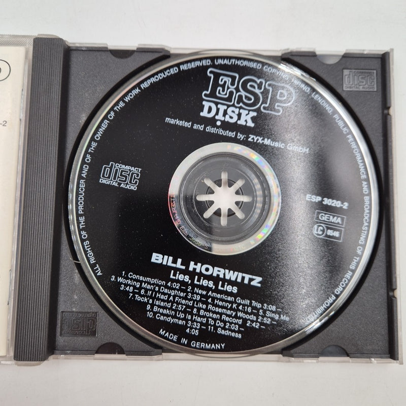 CD rock Bill Horwitz - Lies, Lies, Lies ESP 3020-2 Consumption