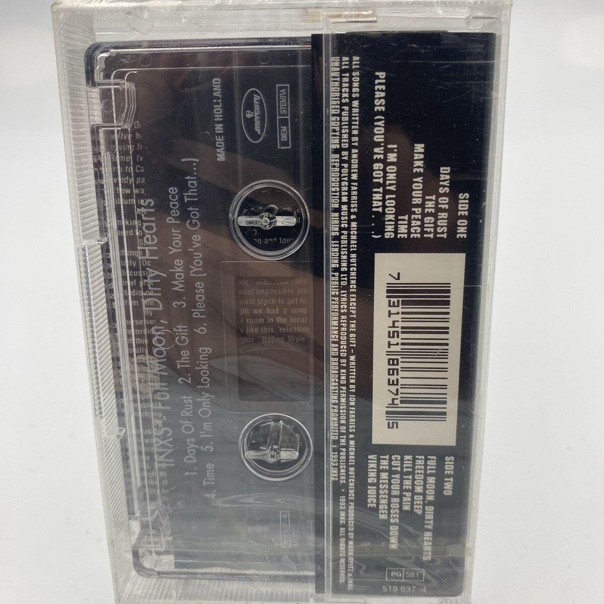 MUSICASSETTA Tape SS INXS – Full Moon, Dirty Hearts Rock 1993 Sigillato