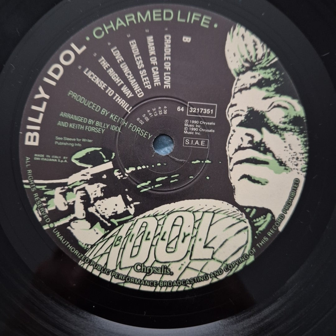 LP Billy Idol - Charmed Life 64 3217351 Chrysalis Musica Rock Vinile