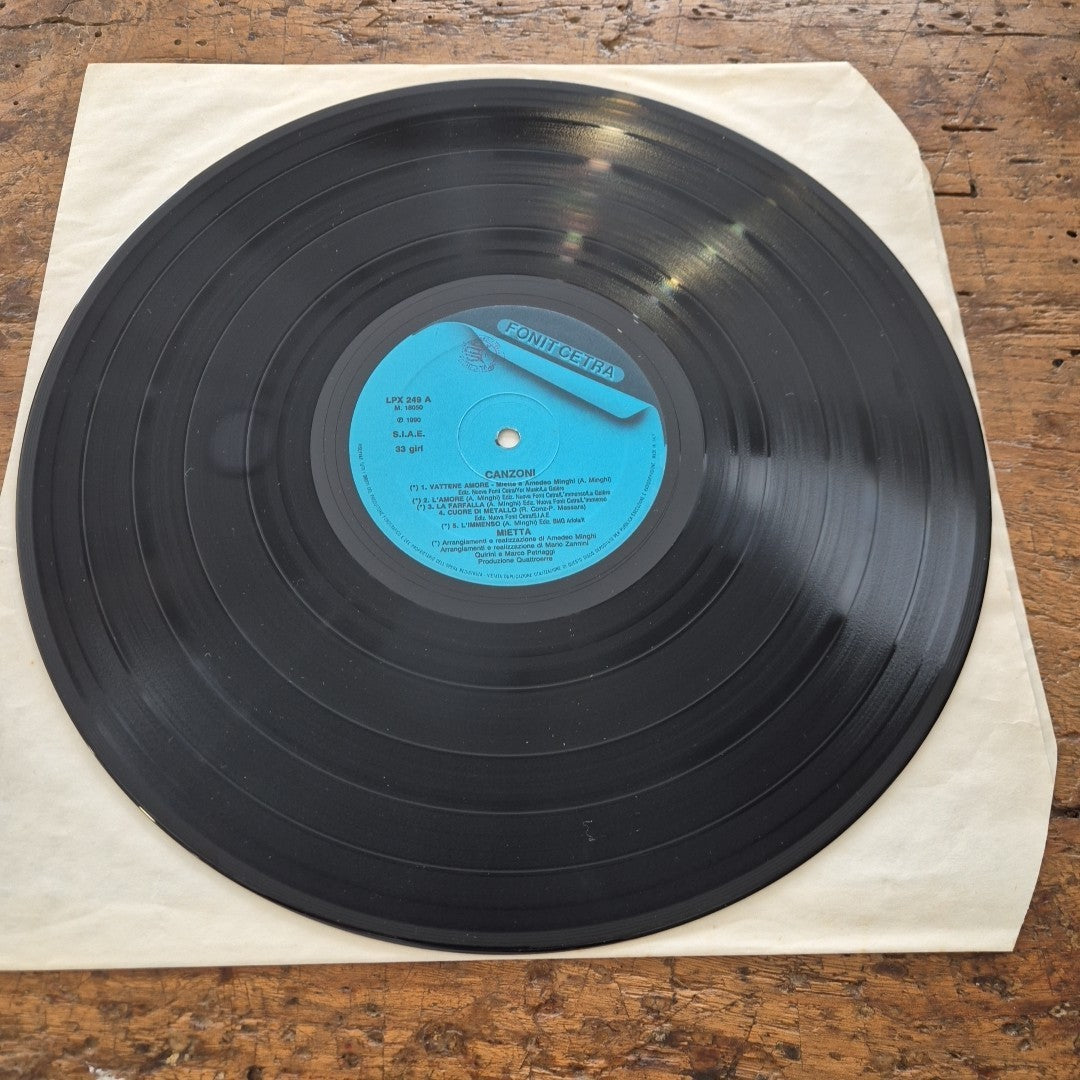 LP Mietta Canzoni LPX 249 Made In Italy 1990 Musica Italiana Vinile Pop