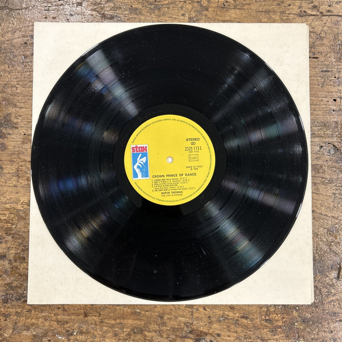 LP Rufus Thomas Crown Prince Of Dance 2325 113 Italy 1973 Funk Soul Disco Vinile