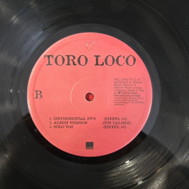LP Piero Pelú - Toro Loco Remixed By Eiffel 65 8573847720 Made In Italy Remix