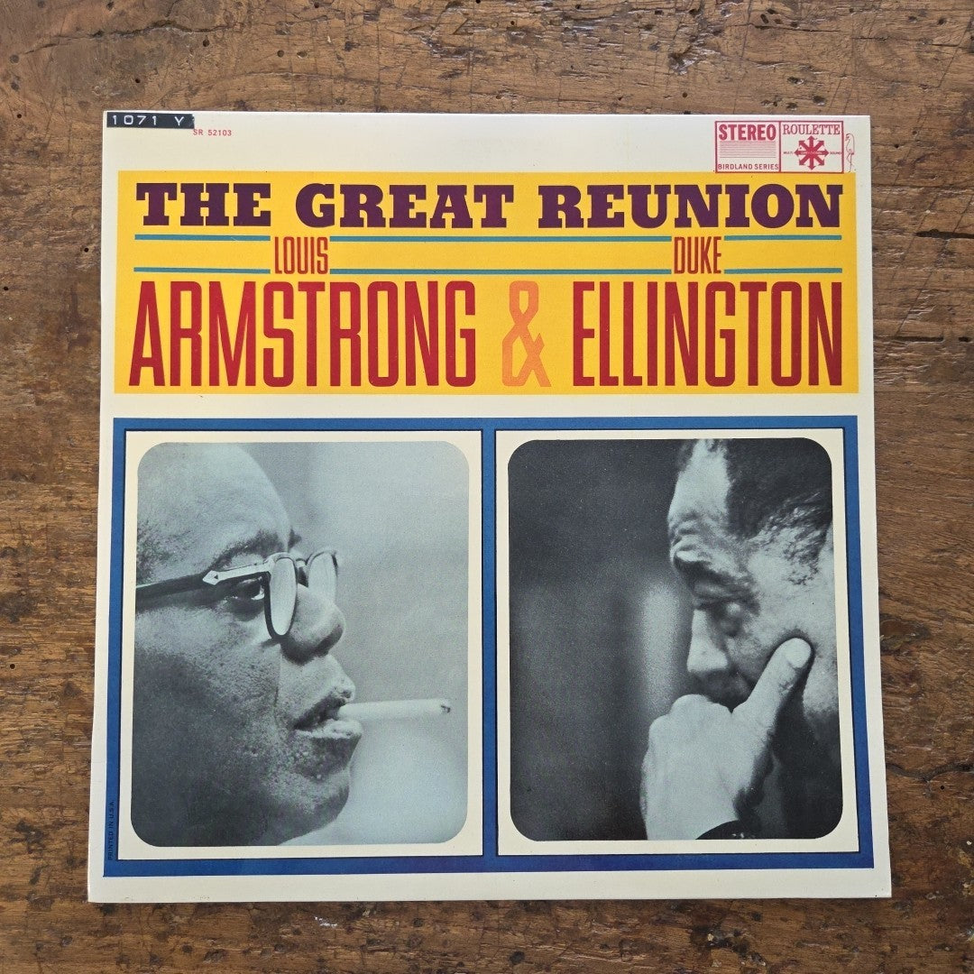 LP Great Reunion L. Armstrong  & D. Ellington S-52103 Jazz Vinile Made In Italy