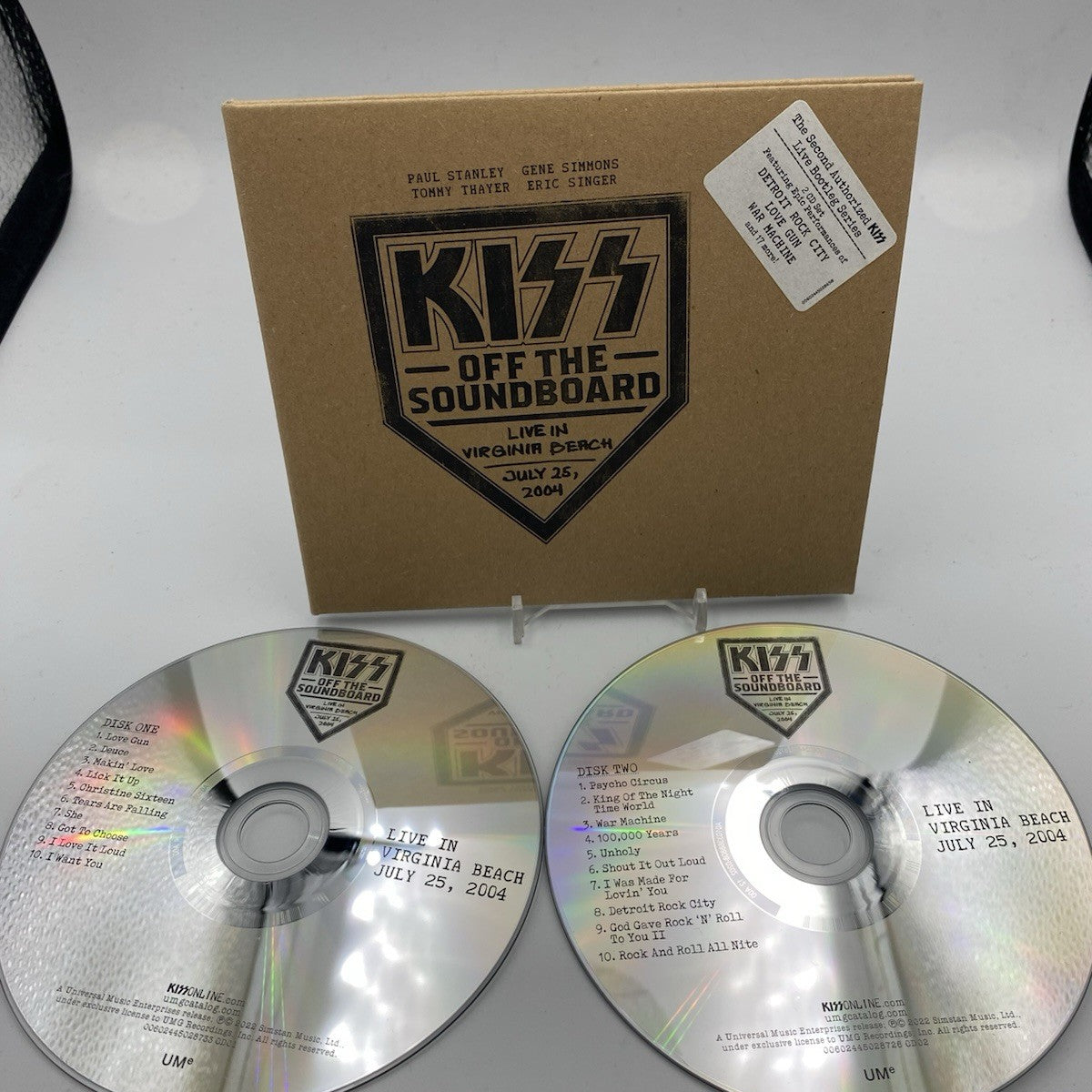 CD Kiss Off the Soundboard 2004 Live in  Virgina Beach x2 Cd