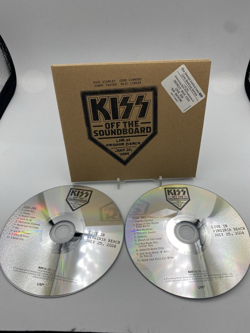 CD Kiss Off the Soundboard 2004 Live in  Virgina Beach x2 Cd