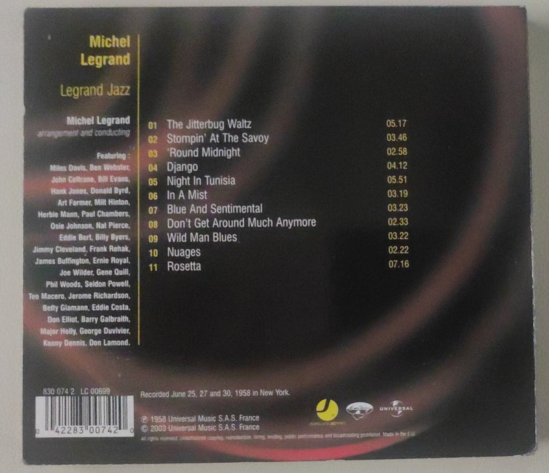 CD Michel Legrand – Legrand Jazz