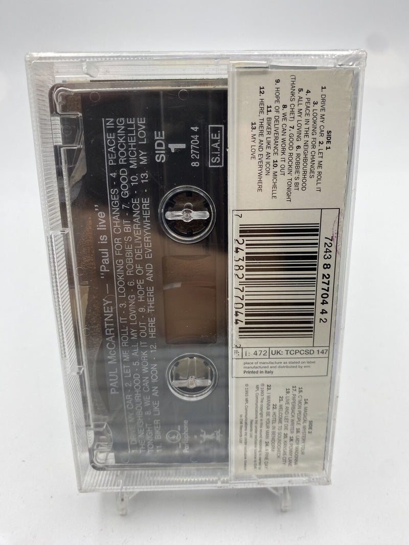 MUSICASSETTA Tape SS Paul McCartney – Paul Is Live Rock Pop 1993 Cassetta Old