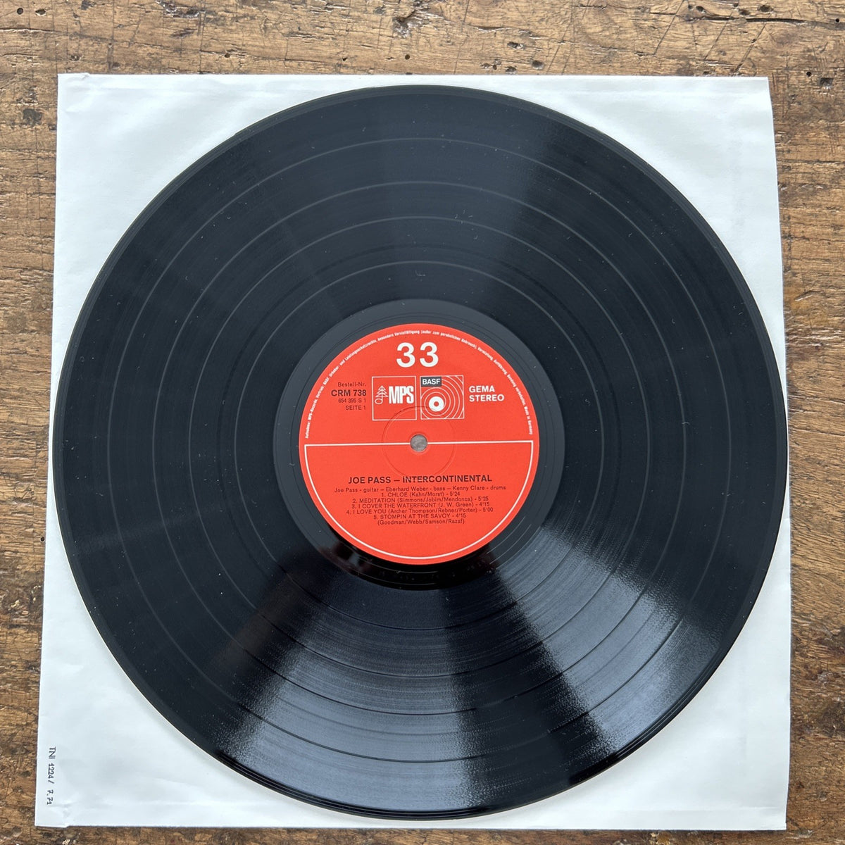 LP Joe Pass - Intercontinental CRM 738 Made In Germany  Vinile Jazz