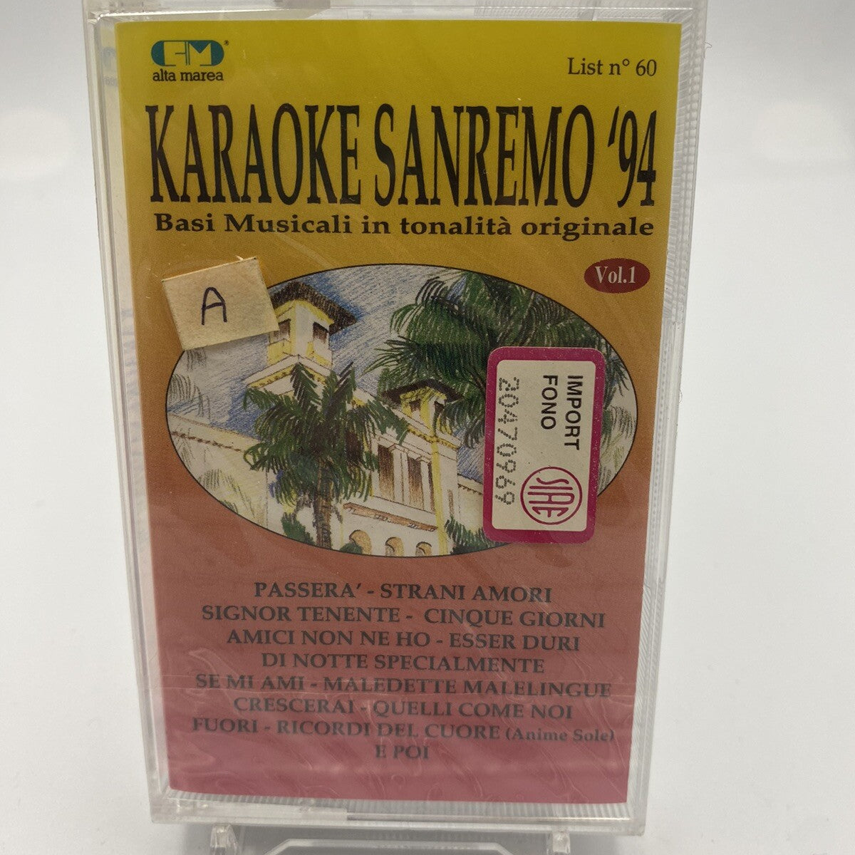 MUSICASSETTA Tape SS Various- Karaoke Sanremo 94 Italy