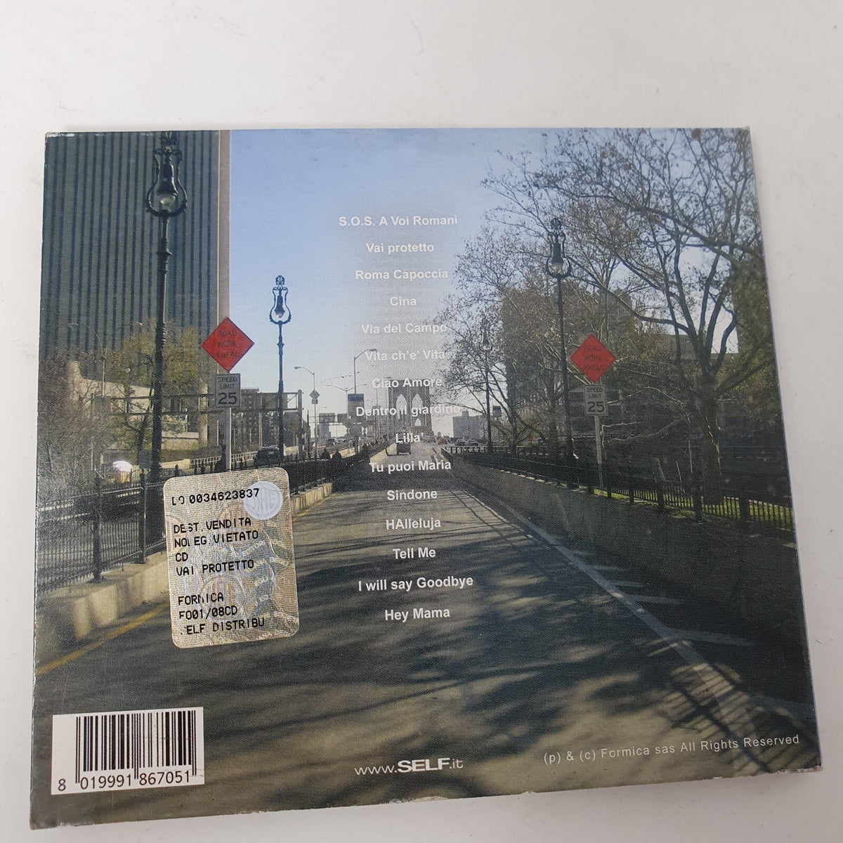 CD Alberto Fortis – Vai Protetto Formica Edizioni Musicali