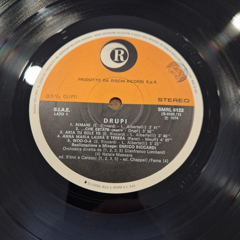 LP Drupi Made In Italy 1974 SMRL 6122 Musica Italiana Rock Vinile 12