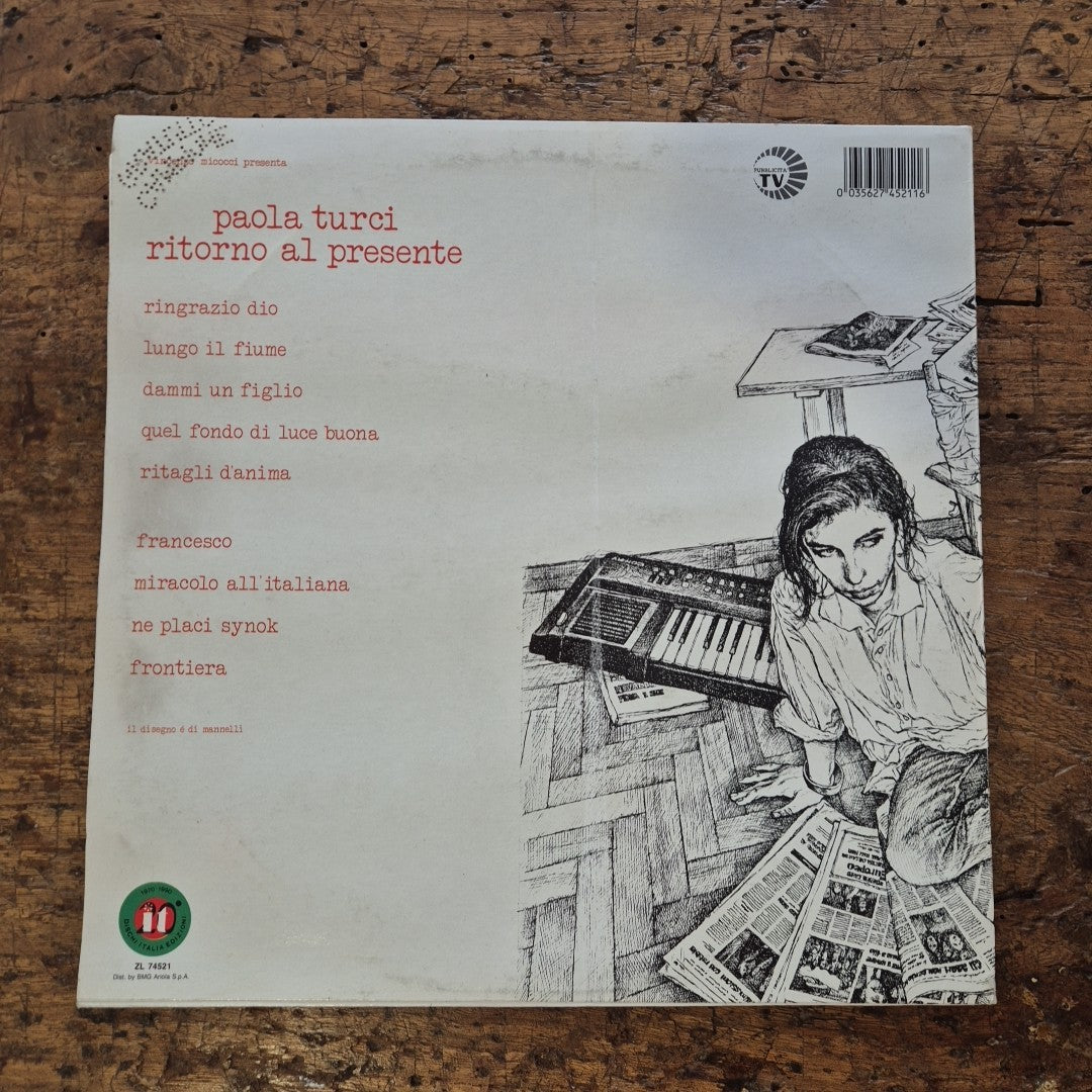LP Paola Turci - Ritorno Al Presente ZL 74521 Musica Italiana Vinile